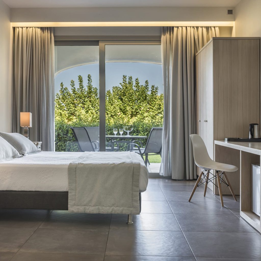 Beautiful modern hotel room in kefalonia greece